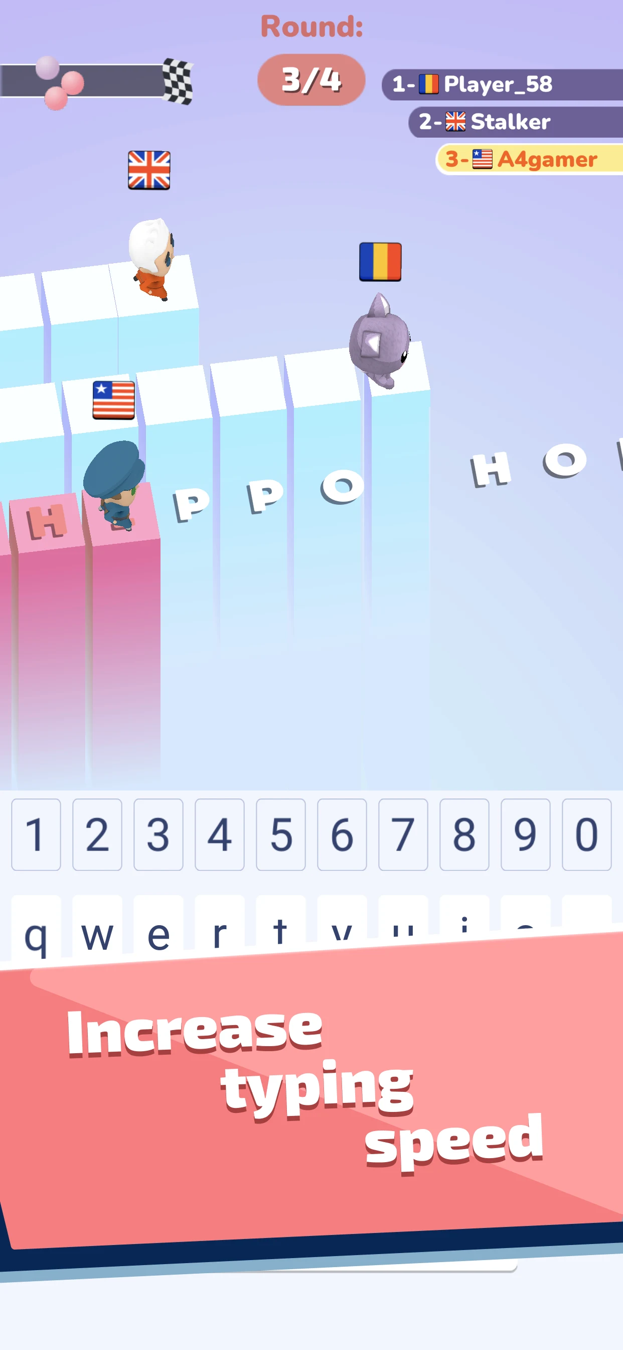 A4 Typer - Play and increase y screenshot